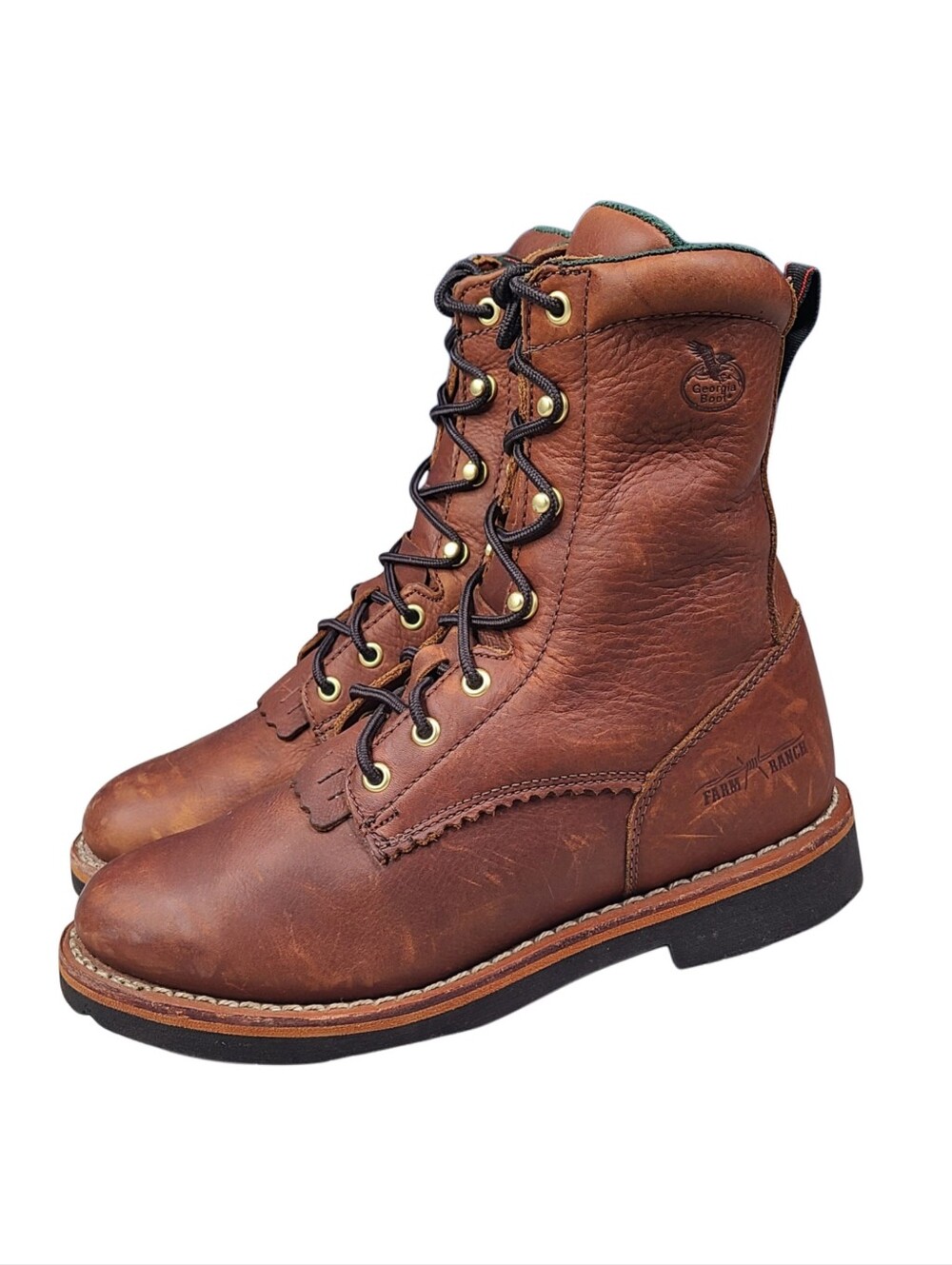 Georgia Boot Women’s 8” Barracuda Walnut Lace Up Boots G3114 Size 9.5 M